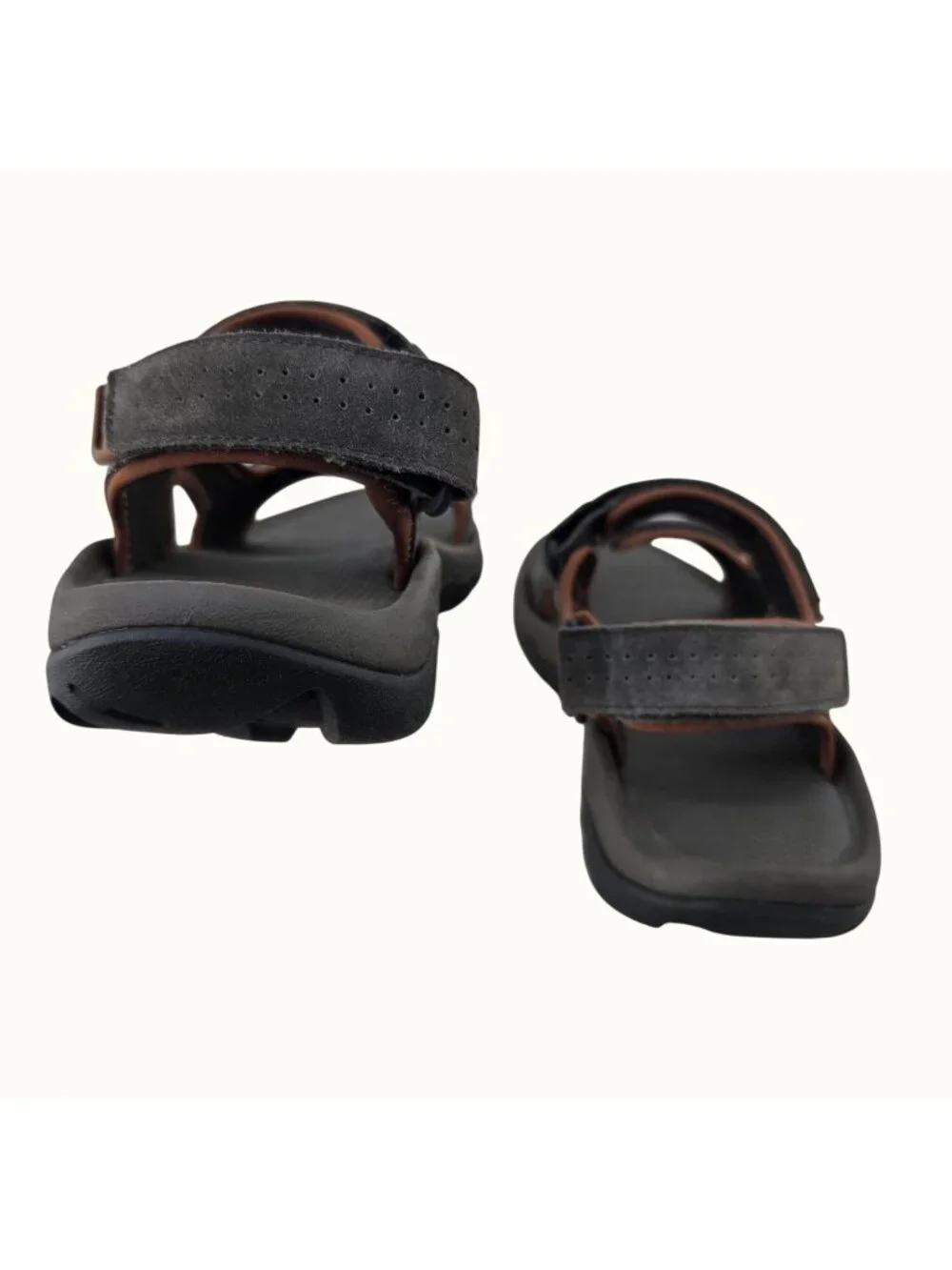 Teva Mens Katavi 2 Sport Sandals Size 13 Gray Leather Outdoor Hiking 1019192